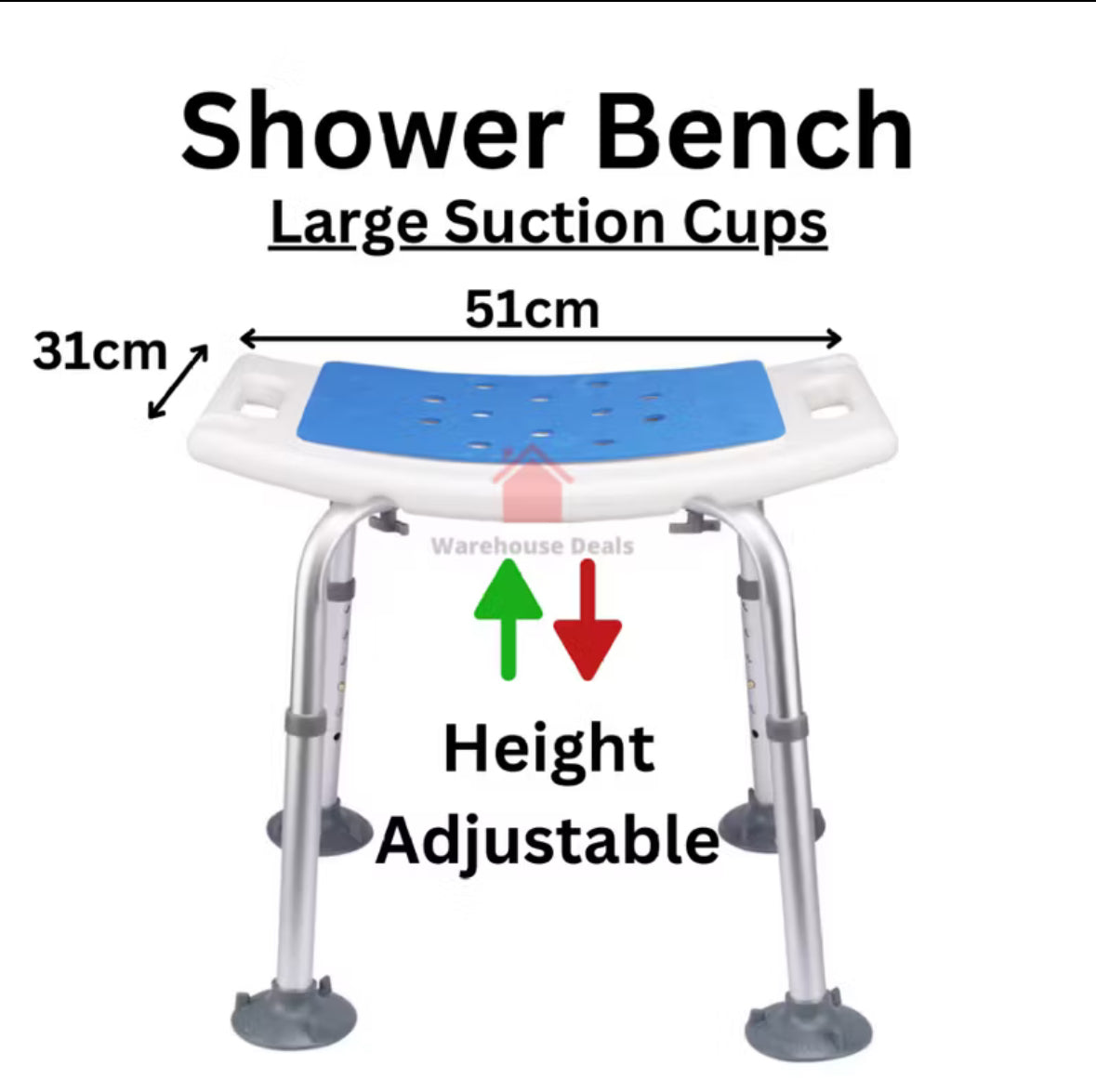 Shower Bath Chair Toilet Shower Chair Bench Anti Slip