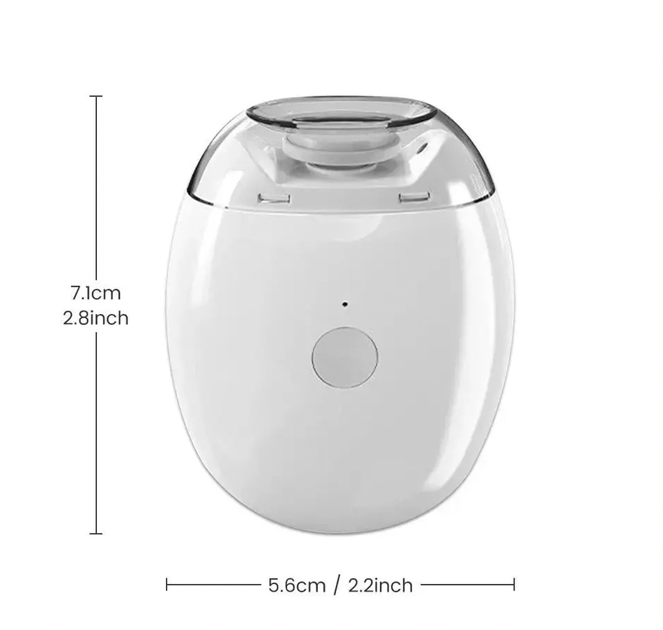 2 IN 1 Electric Nail Clipper With LED Light Automatic Nail Grinder Trimmer